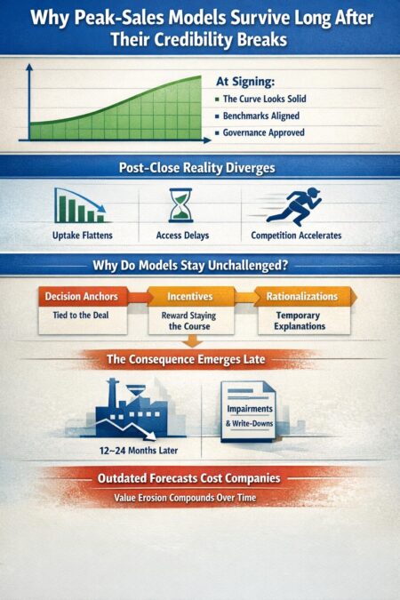 Why Peak-Sales Models Survive Long After Their Credibility Breaks
